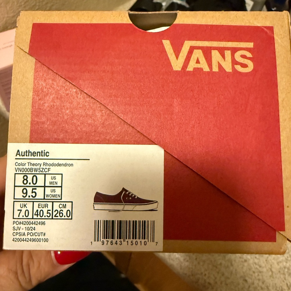 Vans Maroon (Rhododendron) Sneakers
